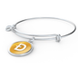 Dogecoin (DOGE) Bracelet Stainless Steel or 18k Gold Circle Bangle-Express Your Love Gifts