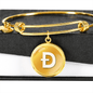 Dogecoin (DOGE) Bracelet Stainless Steel or 18k Gold Circle Bangle-Express Your Love Gifts