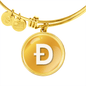 Dogecoin (DOGE) Bracelet Stainless Steel or 18k Gold Circle Bangle-Express Your Love Gifts