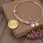 Dogecoin (DOGE) Bracelet Stainless Steel or 18k Gold Circle Bangle-Express Your Love Gifts