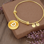 Dogecoin (DOGE) Bracelet Stainless Steel or 18k Gold Circle Bangle-Express Your Love Gifts
