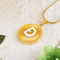 Dogecoin (DOGE) Circle Necklace Stainless Steel or 18k Gold 18-22"-Express Your Love Gifts