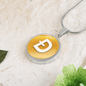 Dogecoin (DOGE) Circle Necklace Stainless Steel or 18k Gold 18-22"-Express Your Love Gifts