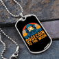 Dogecoin to The Moon Crypto Necklace Stainless Steel or 18k Gold Dog Tag 24" Chain-Express Your Love Gifts