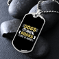 Dogs and Books Necklace Stainless Steel or 18k Gold Dog Tag 24" Chain-Express Your Love Gifts