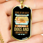 Dogs and Horses Necklace Stainless Steel or 18k Gold Dog Tag 24" Chain-Express Your Love Gifts