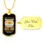 Dogs and Horses Necklace Stainless Steel or 18k Gold Dog Tag 24" Chain-Express Your Love Gifts