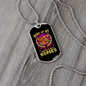 Dogs and Horses Purple Necklace Stainless Steel or 18k Gold Dog Tag 24" Chain-Express Your Love Gifts