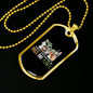 Dogs & Plants Necklace Stainless Steel or 18k Gold Dog Tag 24" Chain-Express Your Love Gifts