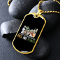 Dogs & Plants Necklace Stainless Steel or 18k Gold Dog Tag 24" Chain-Express Your Love Gifts