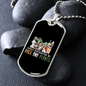 Dogs & Plants Necklace Stainless Steel or 18k Gold Dog Tag 24" Chain-Express Your Love Gifts