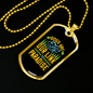 Dogs Are Link to Paradise Necklace Stainless Steel or 18k Gold Dog Tag 24" Chain-Express Your Love Gifts