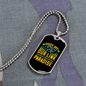 Dogs Are Link to Paradise Necklace Stainless Steel or 18k Gold Dog Tag 24" Chain-Express Your Love Gifts