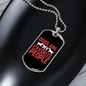 Dogs Are My Favorite People Red Necklace Stainless Steel or 18k Gold Dog Tag 24" Chain-Express Your Love Gifts