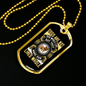 Dogs Are Not Our Life Bulldog Necklace Stainless Steel or 18k Gold Dog Tag 24" Chain-Express Your Love Gifts