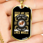 Dogs Are Not Our Life Bulldog Necklace Stainless Steel or 18k Gold Dog Tag 24" Chain-Express Your Love Gifts