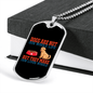 Dogs Are Not Our Life Necklace Stainless Steel or 18k Gold Dog Tag 24" Chain-Express Your Love Gifts