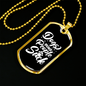 Dogs Because People Suck White Necklace Stainless Steel or 18k Gold Dog Tag 24" Chain-Express Your Love Gifts