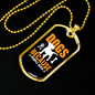 Dogs Because People Suck Yellow Necklace Stainless Steel or 18k Gold Dog Tag 24" Chain-Express Your Love Gifts