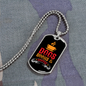 Dogs Books & Coffee Necklace Stainless Steel or 18k Gold Dog Tag 24" Chain-Express Your Love Gifts