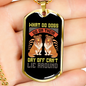 Dogs Can't Lie Necklace Stainless Steel or 18k Gold Dog Tag 24" Chain-Express Your Love Gifts