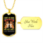 Dogs Can't Lie Necklace Stainless Steel or 18k Gold Dog Tag 24" Chain-Express Your Love Gifts