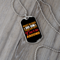 Dogs Can't Lie Orange Necklace Stainless Steel or 18k Gold Dog Tag 24" Chain-Express Your Love Gifts