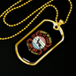Dogs Can't Lie Siberian Necklace Stainless Steel or 18k Gold Dog Tag 24" Chain-Express Your Love Gifts
