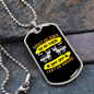 Dogs Can't Lie Yellow Necklace Stainless Steel or 18k Gold Dog Tag 24" Chain-Express Your Love Gifts