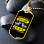 Dogs Can't Lie Yellow Necklace Stainless Steel or 18k Gold Dog Tag 24" Chain-Express Your Love Gifts