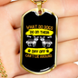 Dogs Can't Lie Yellow Necklace Stainless Steel or 18k Gold Dog Tag 24" Chain-Express Your Love Gifts
