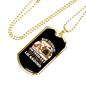 Dogs Day Off Can't Lie Around Necklace Stainless Steel or 18k Gold Dog Tag 24" Chain-Express Your Love Gifts