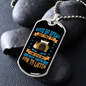 Dogs Do Speak Blue Necklace Stainless Steel or 18k Gold Dog Tag 24" Chain-Express Your Love Gifts