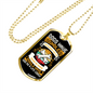 Dogs Do Speak Bones Necklace Stainless Steel or 18k Gold Dog Tag 24" Chain-Express Your Love Gifts