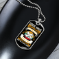 Dogs Do Speak Bones Necklace Stainless Steel or 18k Gold Dog Tag 24" Chain-Express Your Love Gifts