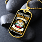 Dogs Do Speak Bones Necklace Stainless Steel or 18k Gold Dog Tag 24" Chain-Express Your Love Gifts