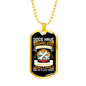 Dogs Do Speak Bones Necklace Stainless Steel or 18k Gold Dog Tag 24" Chain-Express Your Love Gifts