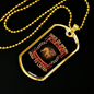 Dogs Do Speak Bulldog Necklace Stainless Steel or 18k Gold Dog Tag 24" Chain-Express Your Love Gifts