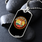 Dogs Do Speak Circle Necklace Stainless Steel or 18k Gold Dog Tag 24" Chain-Express Your Love Gifts