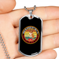 Dogs Do Speak Circle Necklace Stainless Steel or 18k Gold Dog Tag 24" Chain-Express Your Love Gifts