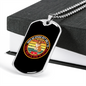 Dogs Do Speak Circle Necklace Stainless Steel or 18k Gold Dog Tag 24" Chain-Express Your Love Gifts