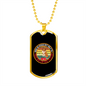 Dogs Do Speak Circle Necklace Stainless Steel or 18k Gold Dog Tag 24" Chain-Express Your Love Gifts