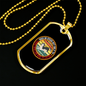 Dogs Do Speak Cirlce Necklace Stainless Steel or 18k Gold Dog Tag 24" Chain-Express Your Love Gifts