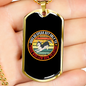Dogs Do Speak Cirlce Necklace Stainless Steel or 18k Gold Dog Tag 24" Chain-Express Your Love Gifts