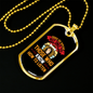 Dogs Do Speak Orange Necklace Stainless Steel or 18k Gold Dog Tag 24" Chain-Express Your Love Gifts