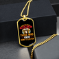 Dogs Do Speak Orange Necklace Stainless Steel or 18k Gold Dog Tag 24" Chain-Express Your Love Gifts