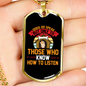 Dogs Do Speak Orange Necklace Stainless Steel or 18k Gold Dog Tag 24" Chain-Express Your Love Gifts