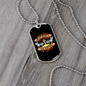 Dogs Do Speak Peach Necklace Stainless Steel or 18k Gold Dog Tag 24" Chain-Express Your Love Gifts
