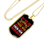 Dogs Do Speak Red Necklace Stainless Steel or 18k Gold Dog Tag 24" Chain-Express Your Love Gifts