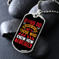 Dogs Do Speak Red Necklace Stainless Steel or 18k Gold Dog Tag 24" Chain-Express Your Love Gifts